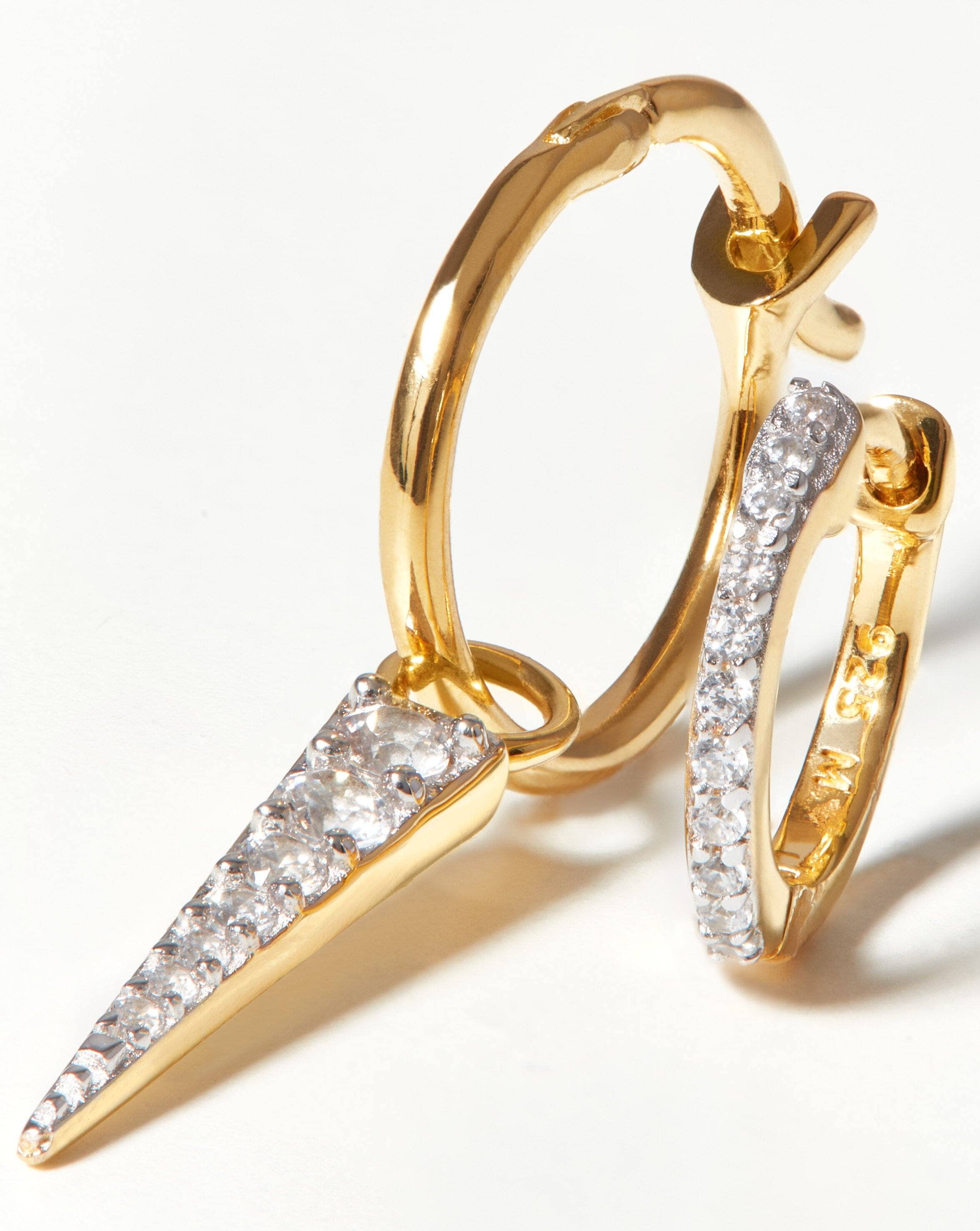 Pave Spike Ear Stack Gift Set | 18k Gold Vermeil/Pave