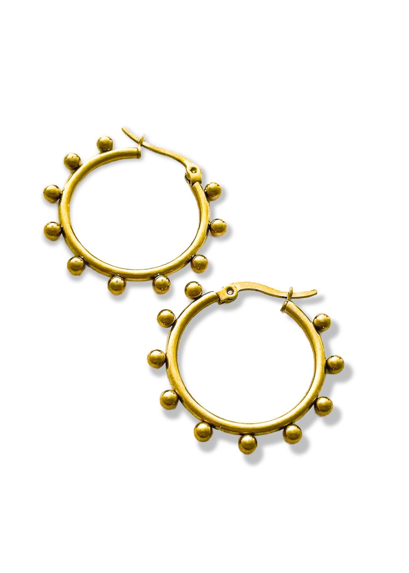 CAMPBELL WATER RESISTANT HOOP EARRINGS