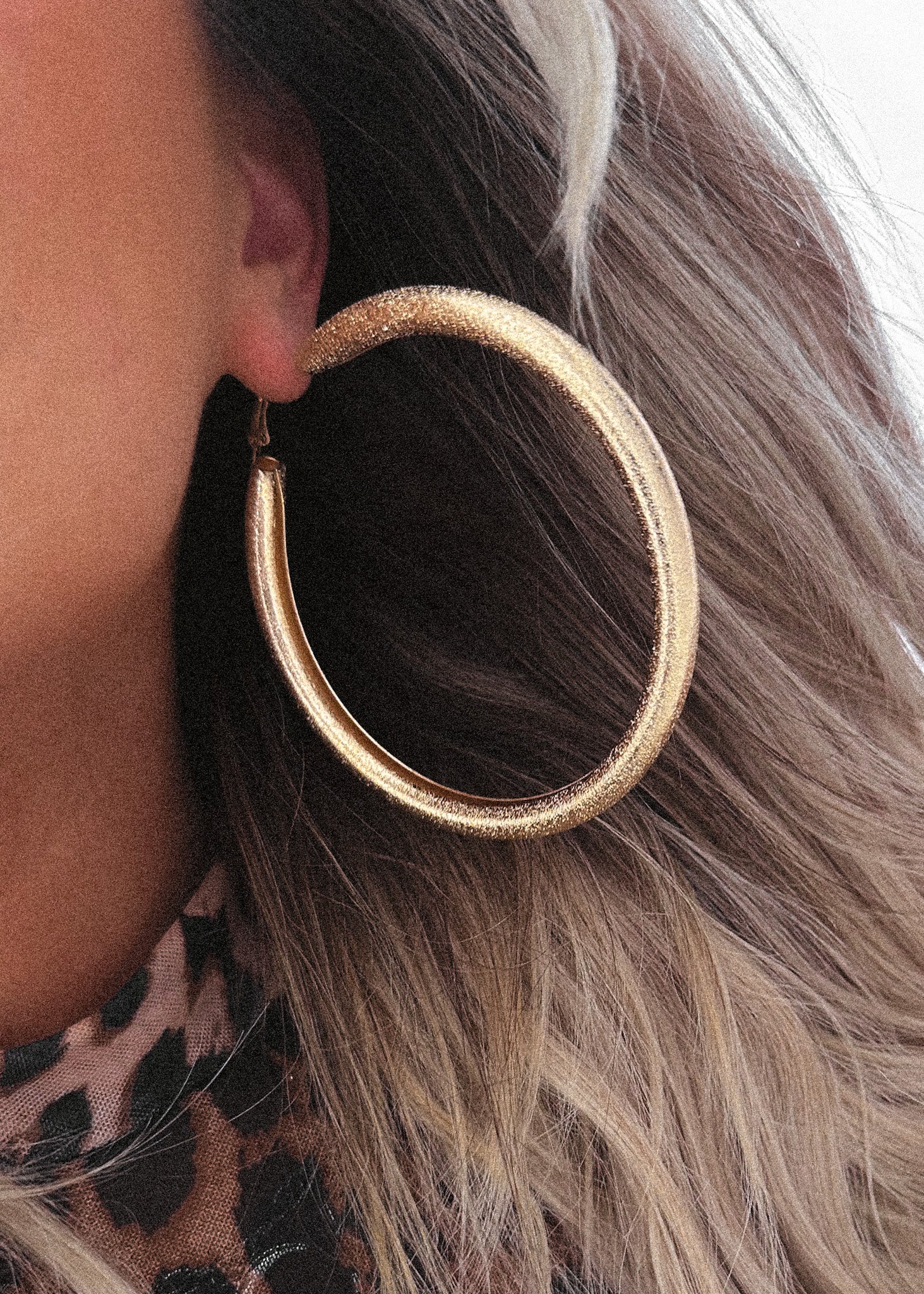 LIVE IT UP WATER RESISTANT HOOP EARRING