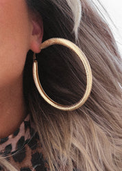 LIVE IT UP WATER RESISTANT HOOP EARRING