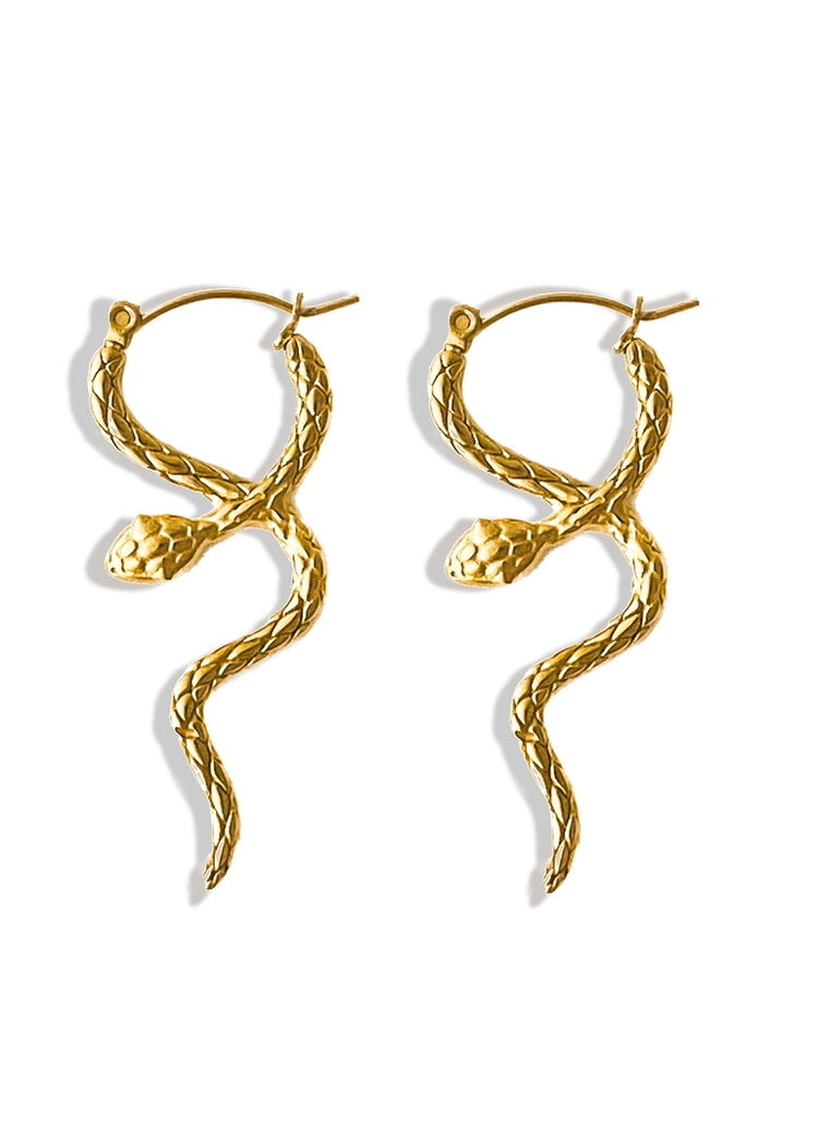 SERPENTINE WATER RESISTANT EARRING