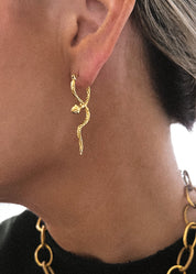 SERPENTINE WATER RESISTANT EARRING