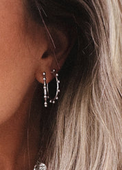 CAMPBELL WATER RESISTANT HOOP EARRING