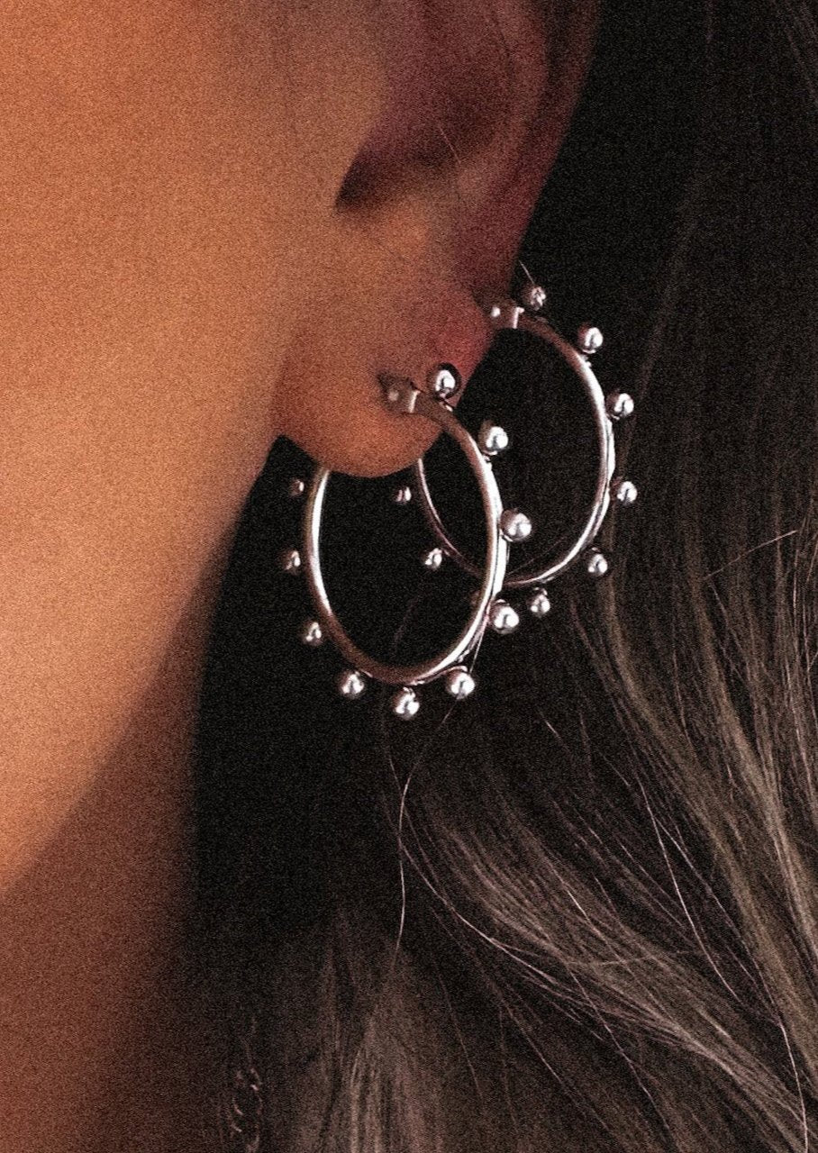 CAMPBELL WATER RESISTANT HOOP EARRING