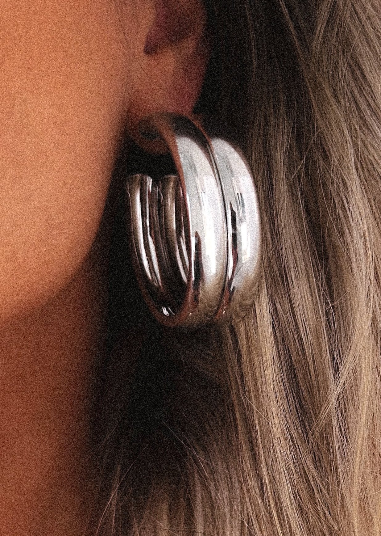 NOW OR NEVER WATER RESISTANT HOOP EARRING