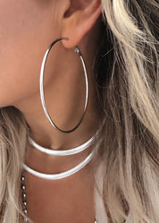 RIVAL WATER RESISTANT HOOP EARRINGS