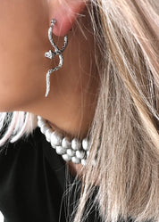 SERPENTINE WATER RESISTANT EARRING