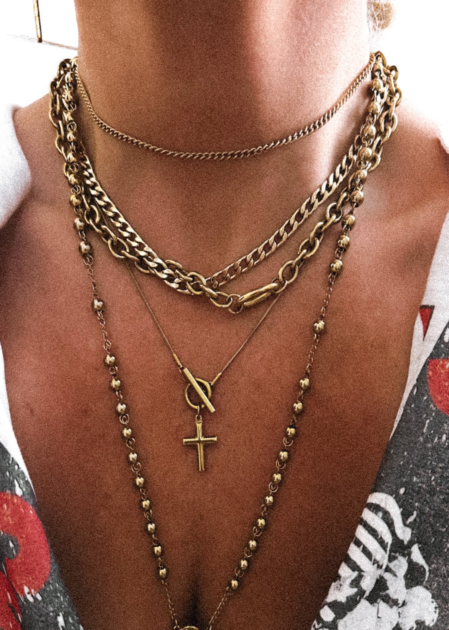 CROSS MY HEART WATER RESISTANT NECKLACE