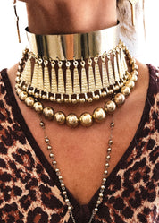 DRASTIC STATEMENT CHOKER NECKLACE