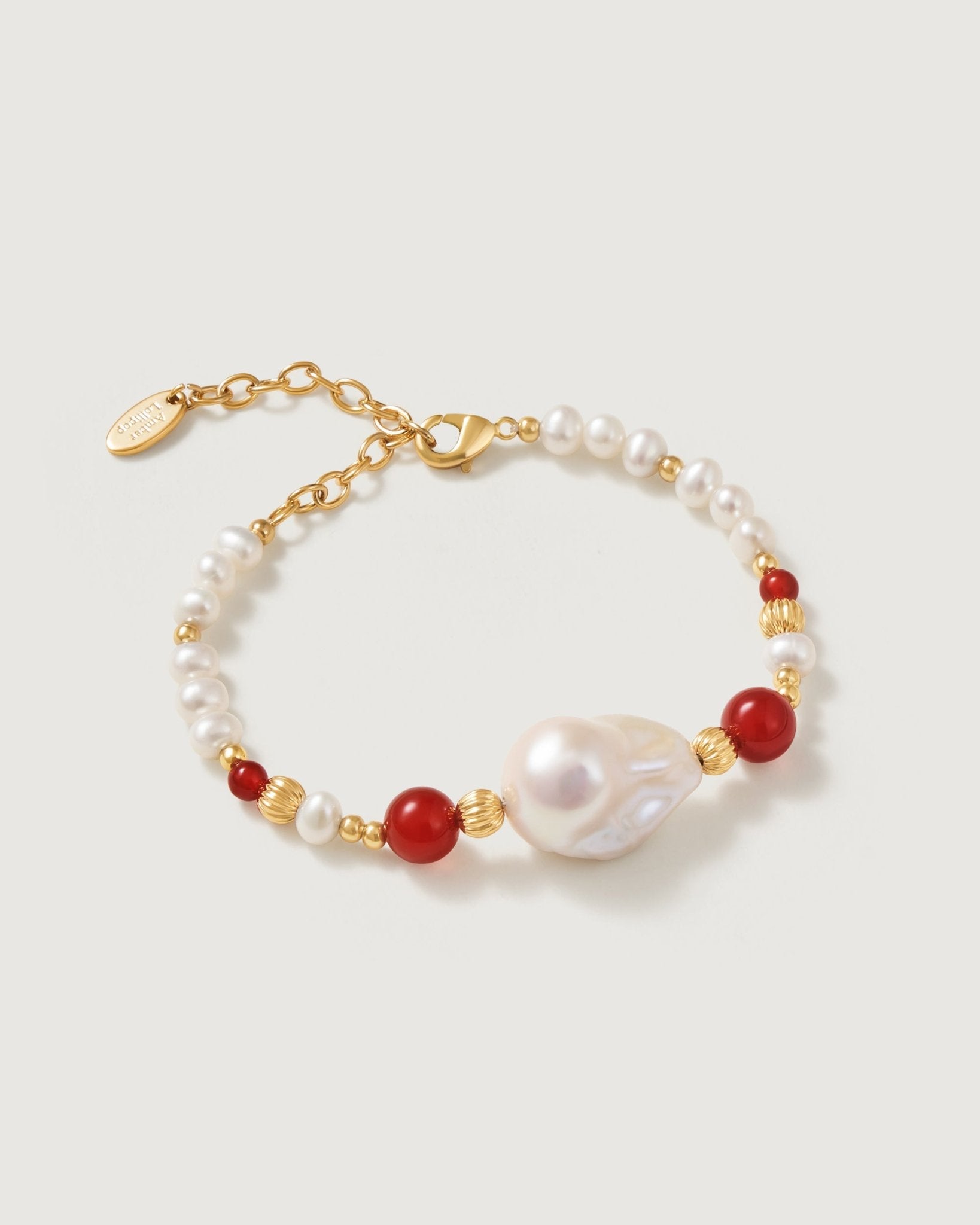 Pomegranate Baroque Pearl Bracelet