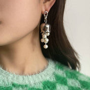 Lily of the valley pearl earrings