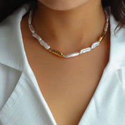 Baroque Pearl Chain Necklace