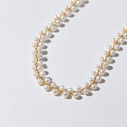 FELICITY Layered Rice Pearls Choker Necklace and Bracelet ( Purchase individually)