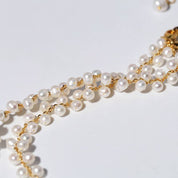 FELICITY Layered Rice Pearls Choker Necklace and Bracelet ( Purchase individually)