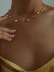 Jessica Pearl Necklace and Bracelet Gold Vermeil (Purchase Individually)