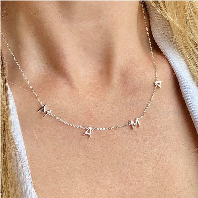 MAMA  Choker Necklace Sterling Silver