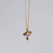 Opal Eye Gold Pendant