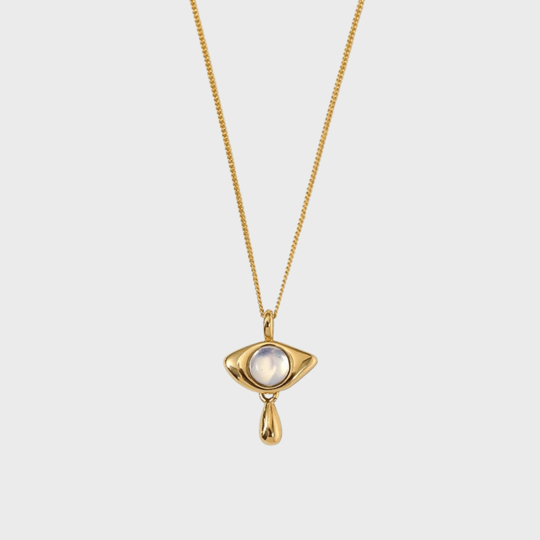 Opal Eye Gold Pendant