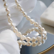 OT Locker Pearls Choker Necklace