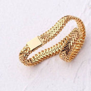 Chain Layered Gold Ring