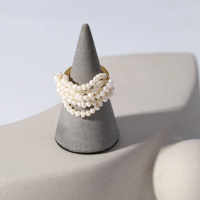 Multi-Layer Rice Pearl Cluster Ring