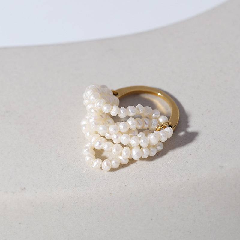 Multi-Layer Rice Pearl Cluster Ring