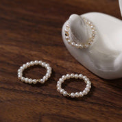 Scarlett Beaded Pearl Ring