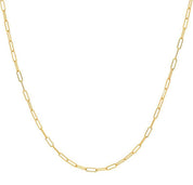 Modern Chain Paperclip Chic Gold Necklace