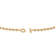 Gold Beaded Pearl Necklace & Bracelet (Purchase Individually)