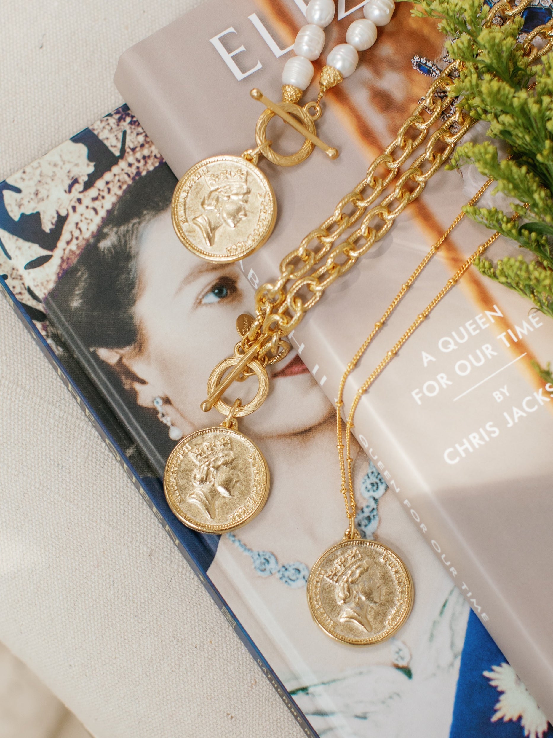 Queen Elizabeth Coin Dainty Necklace