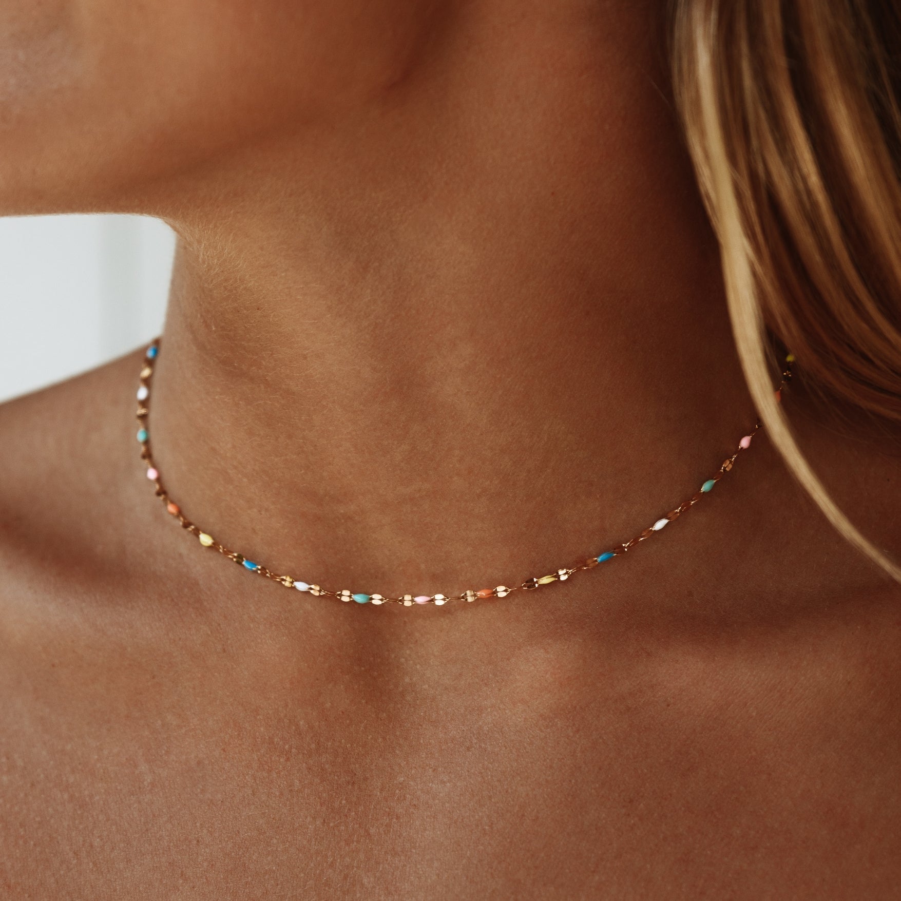 Rainbow Dainty Choker