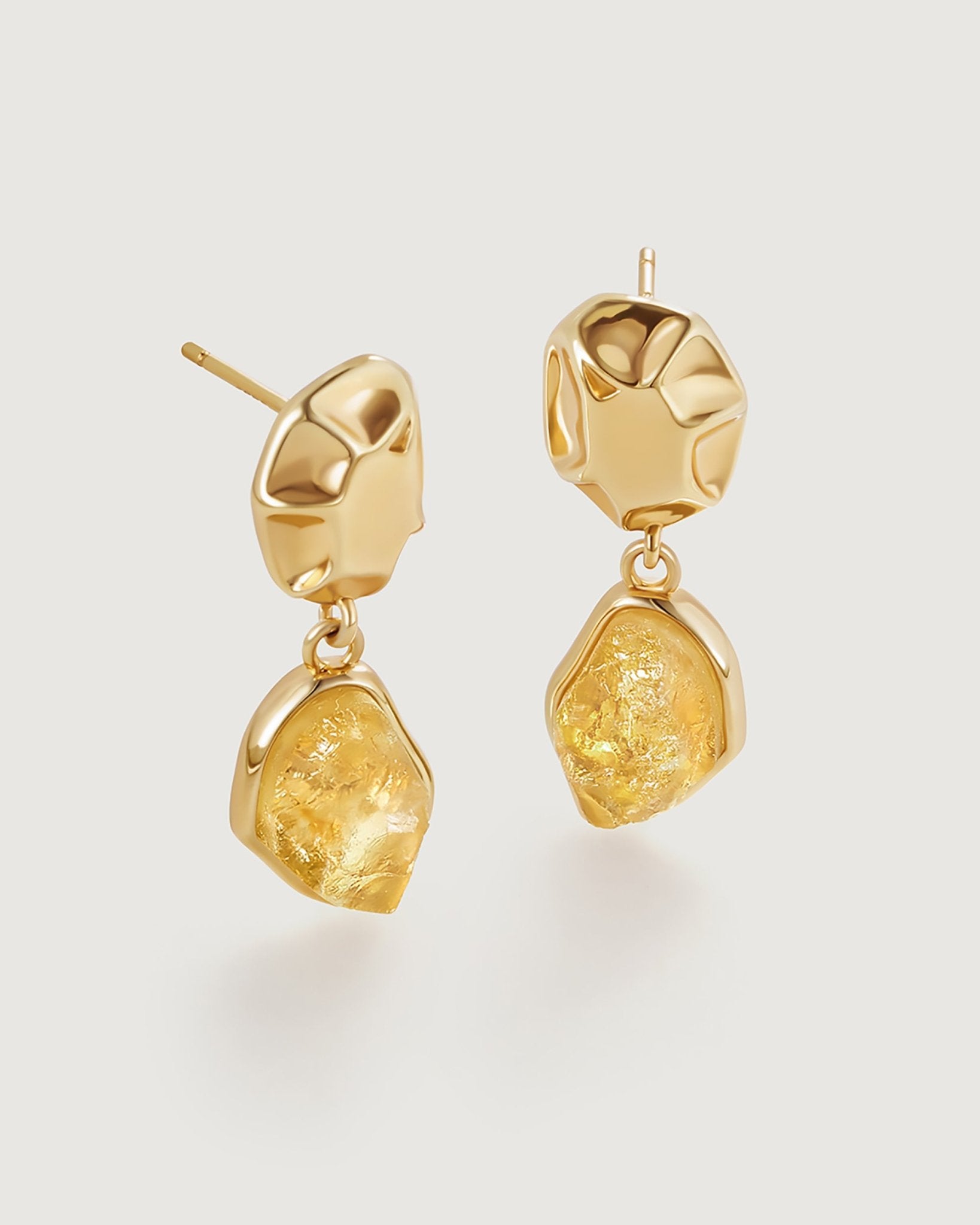 Raw Crystal Drop Earring