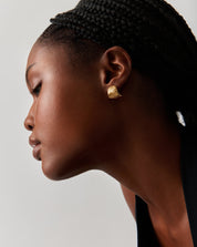 Ripple Stud Earrings | 18k Gold Plated