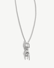 Rock On Charm Necklace | Silver Plated