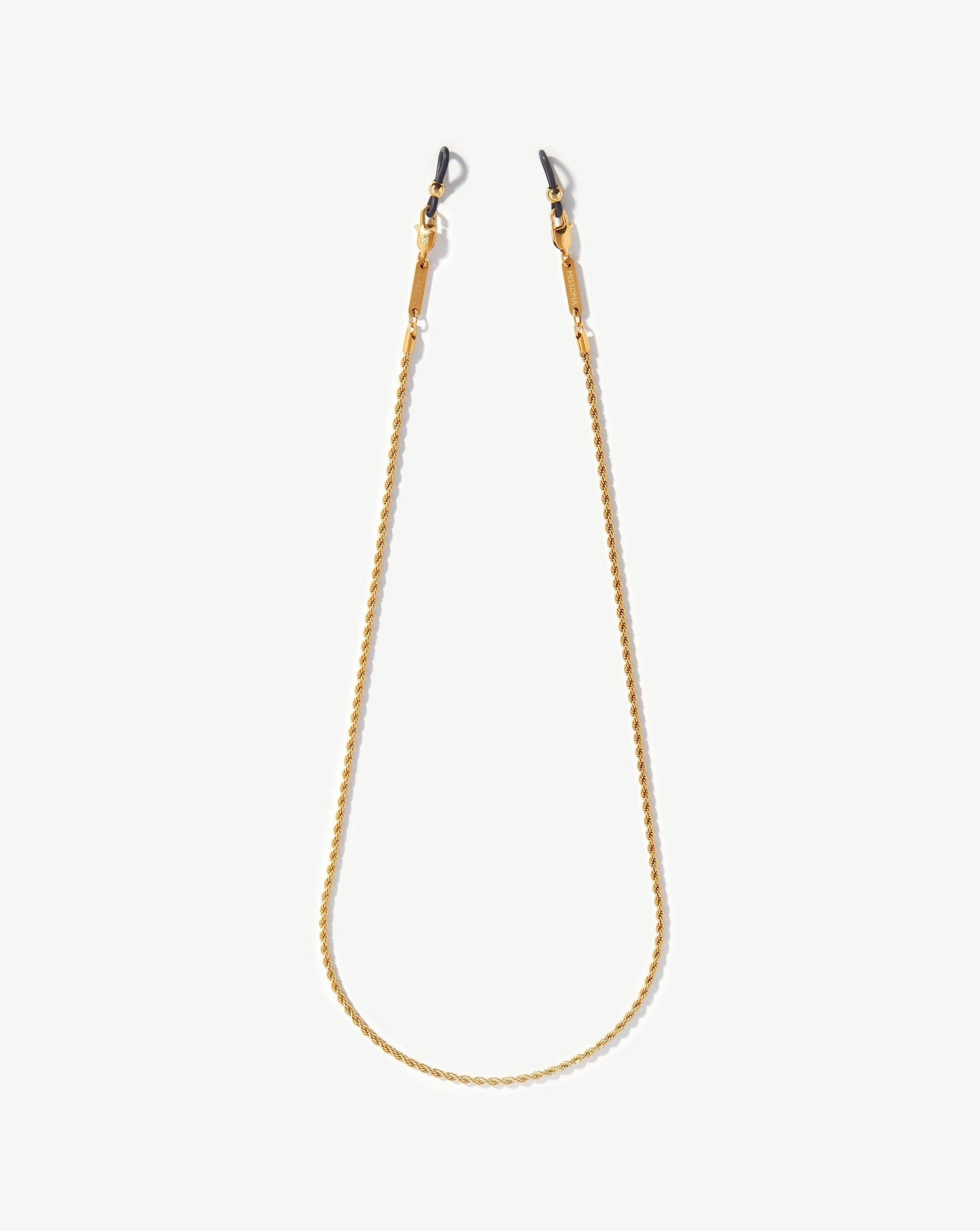 Rope Eyewear Chain | 18k Gold Plated