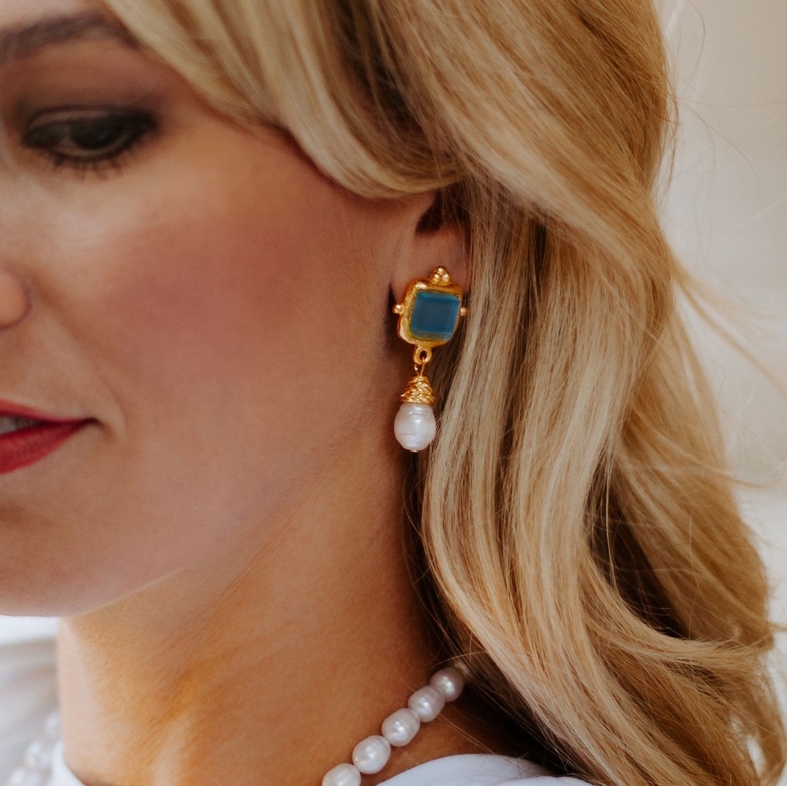 Charlotte Pearl Drop Earrings