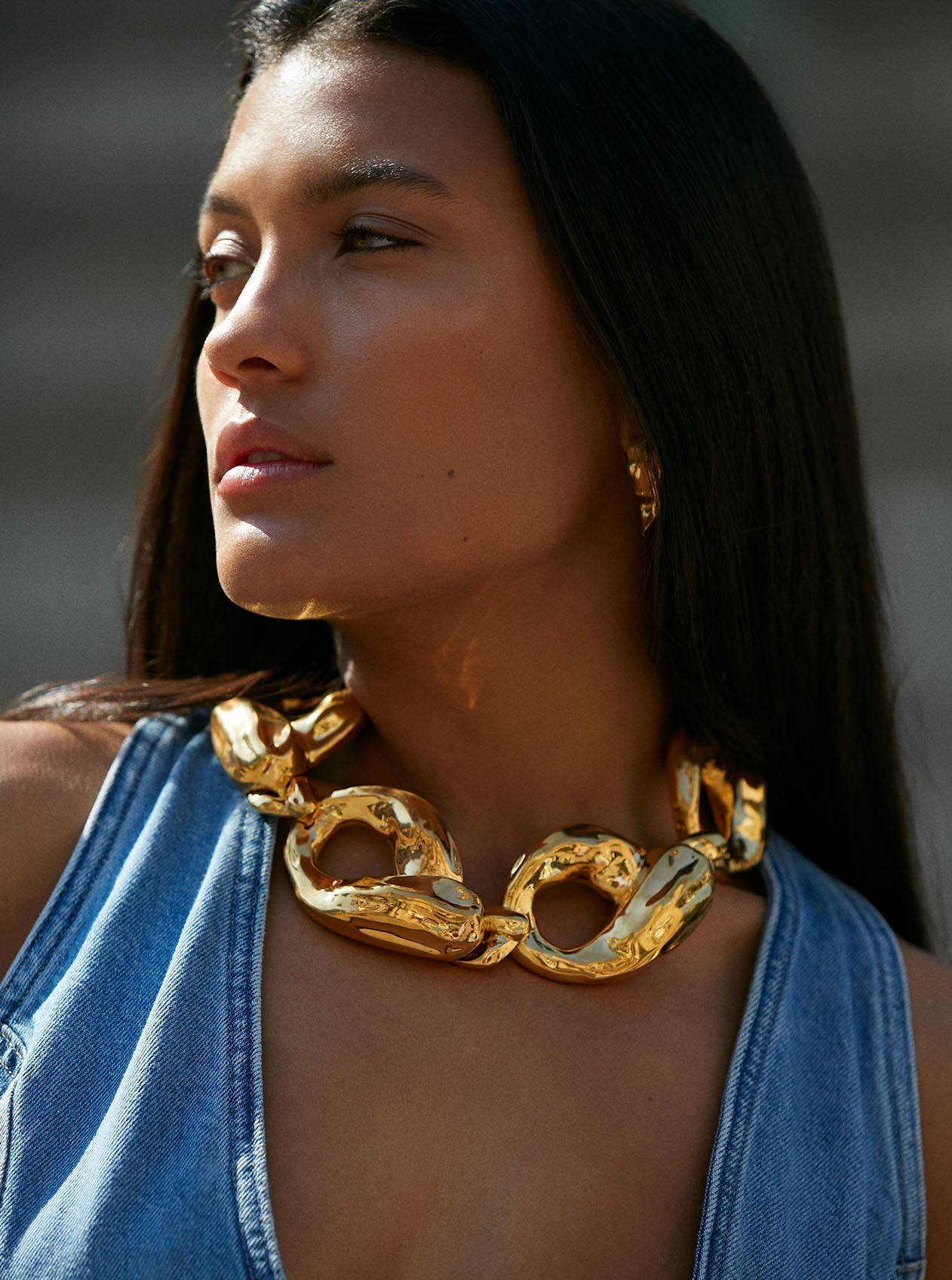 Shay Mitchell - XXL Textured Link Choker