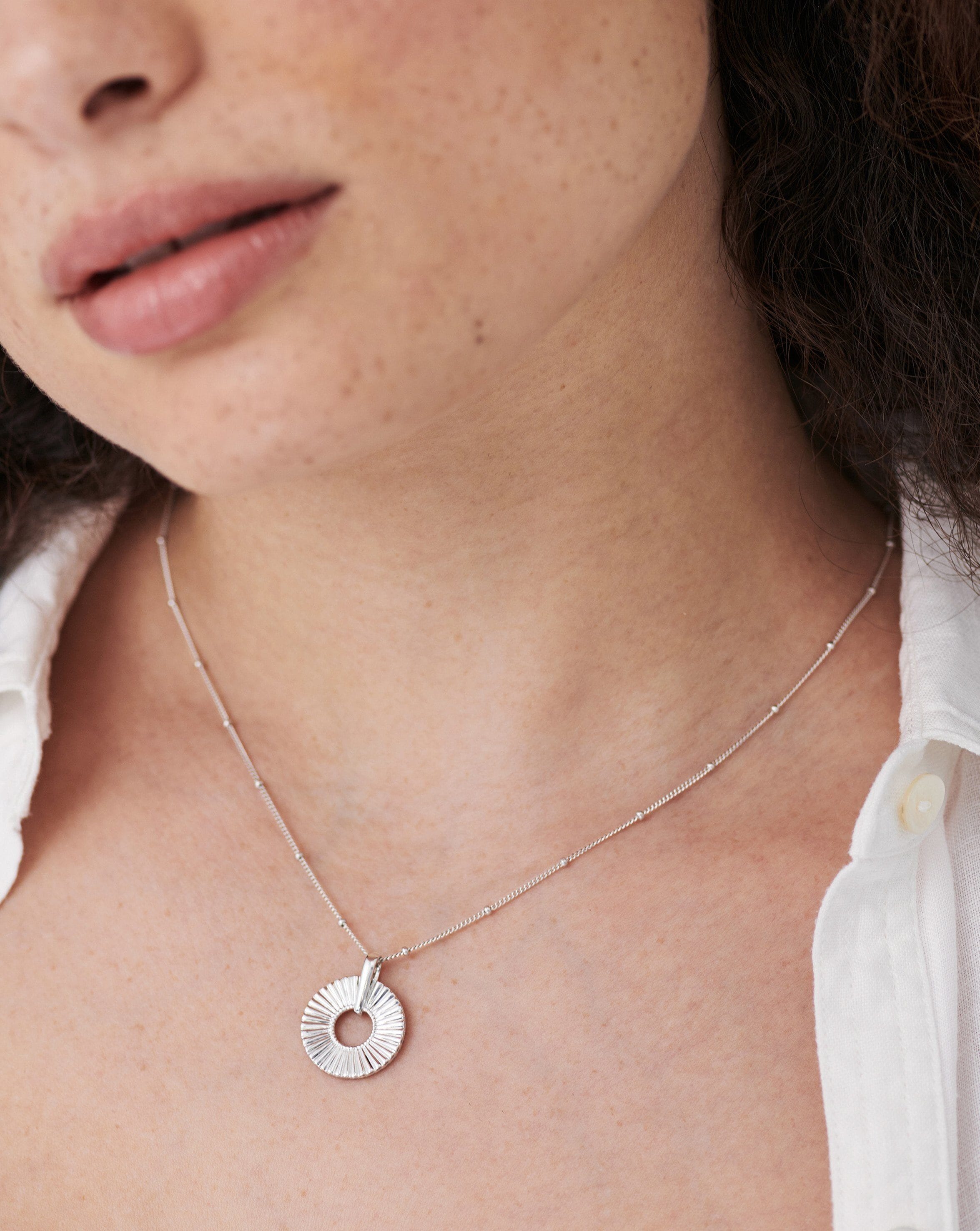 Small Frill Necklace | Sterling Silver