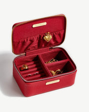 Small Jewelry Case | Berry Red