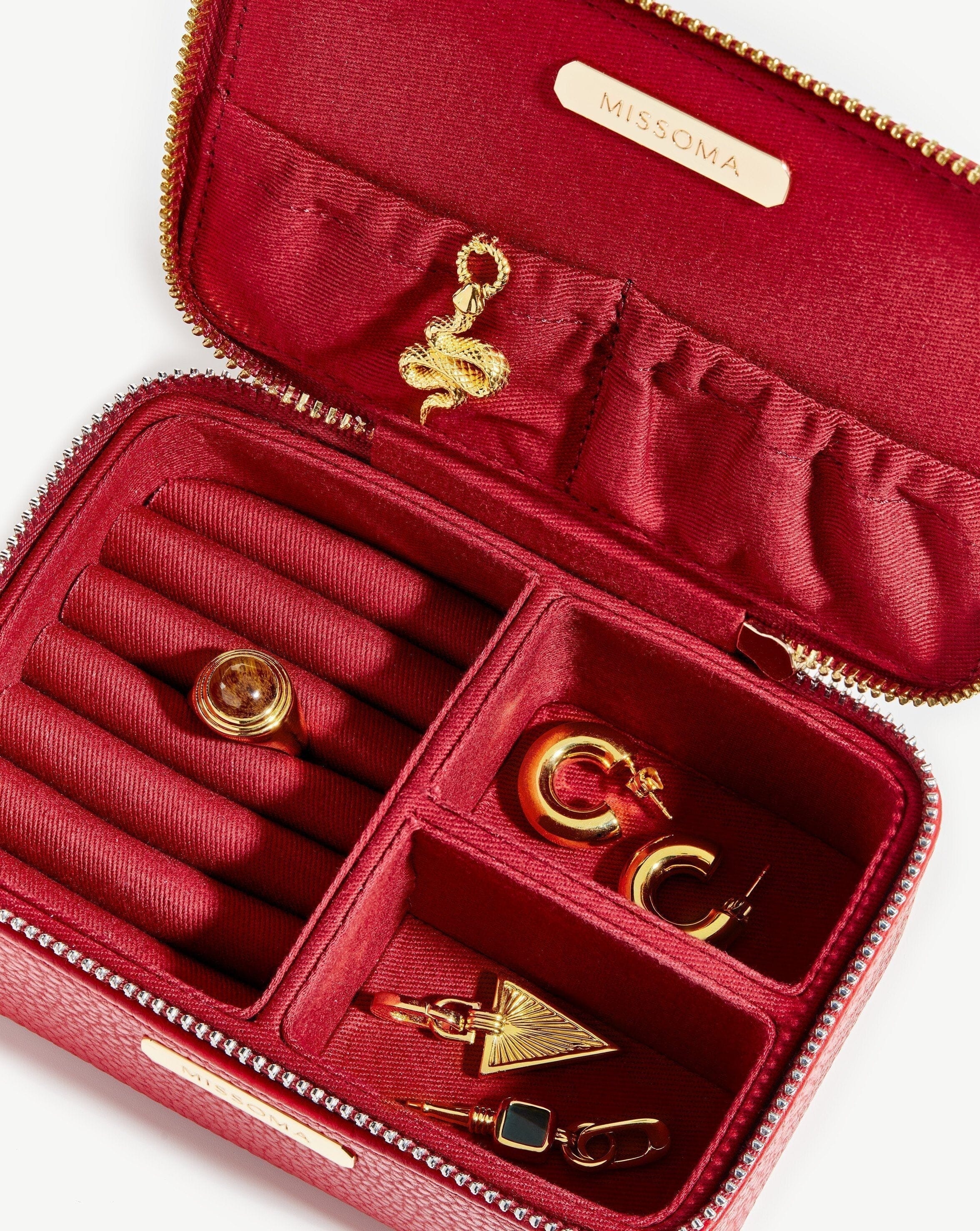 Small Jewelry Case | Berry Red