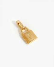 Small Ridge Padlock Clip-On Pendant