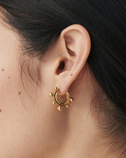 Small Sphere Hoop Earrings