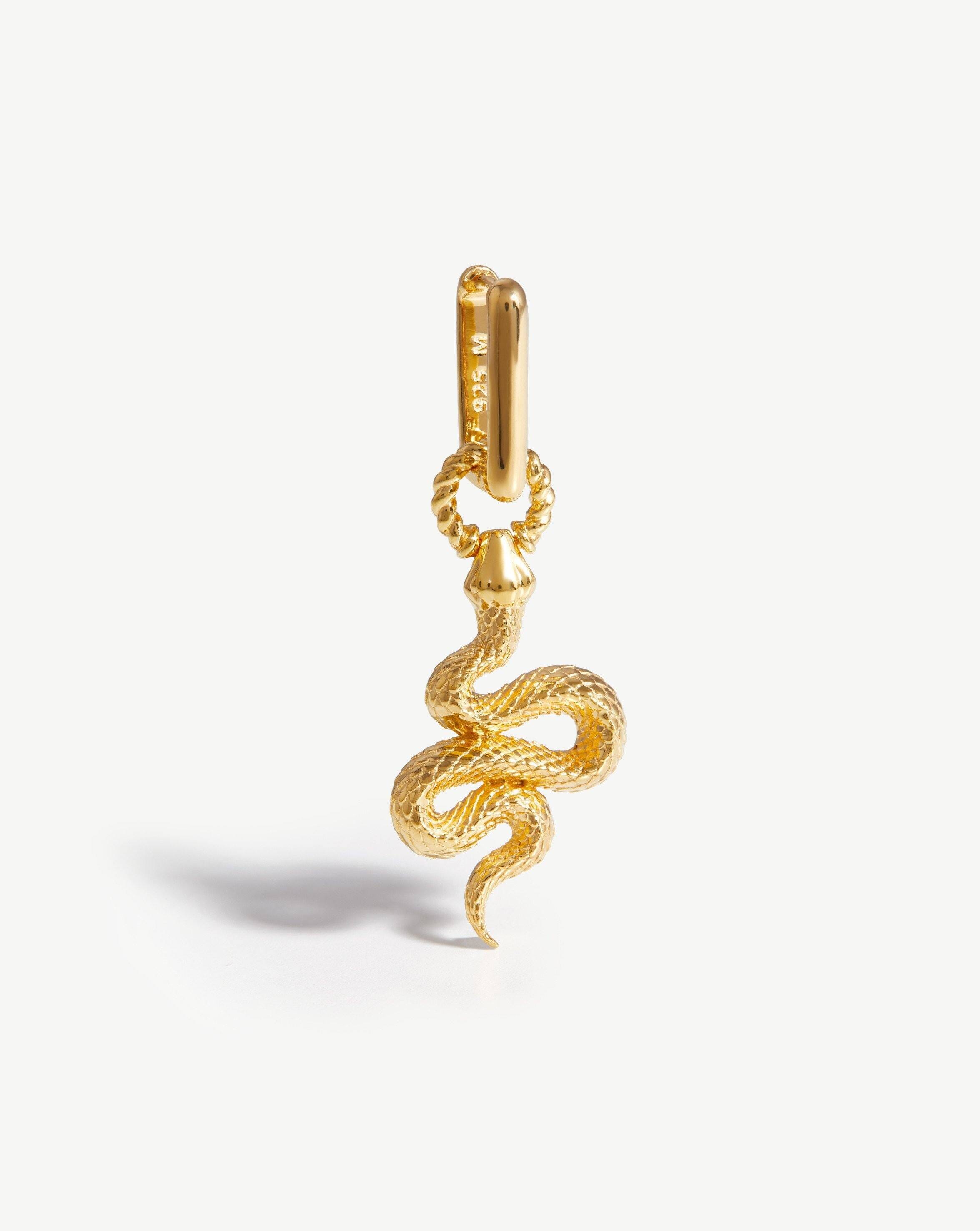 Snake Single Ovate Earring