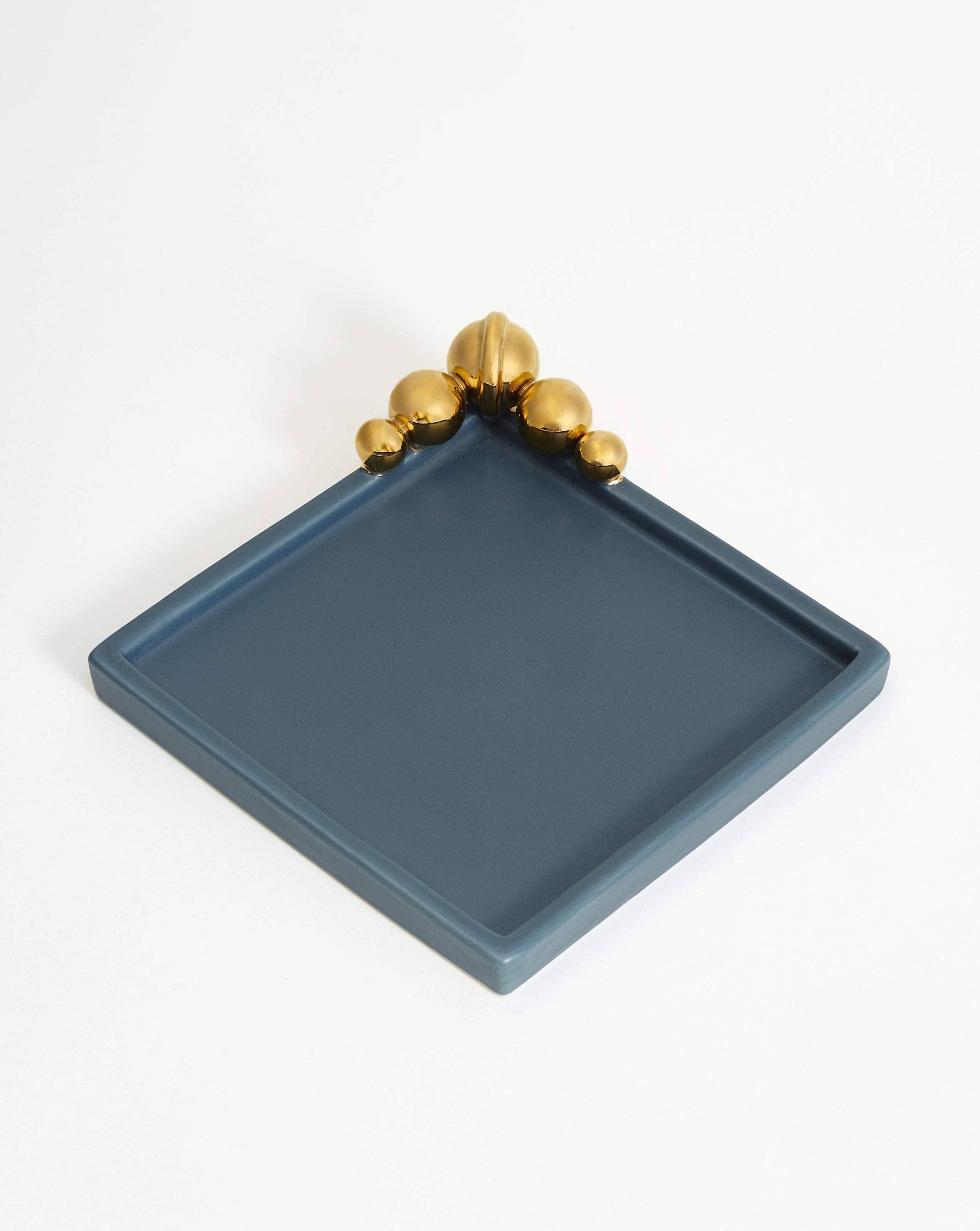 Spheres of Influence Ceramic Trinket Tray | Ceramic/Blue