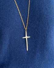 Long Tall Cross Necklace