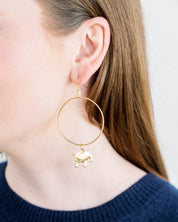 Bulldog Loop Earrings