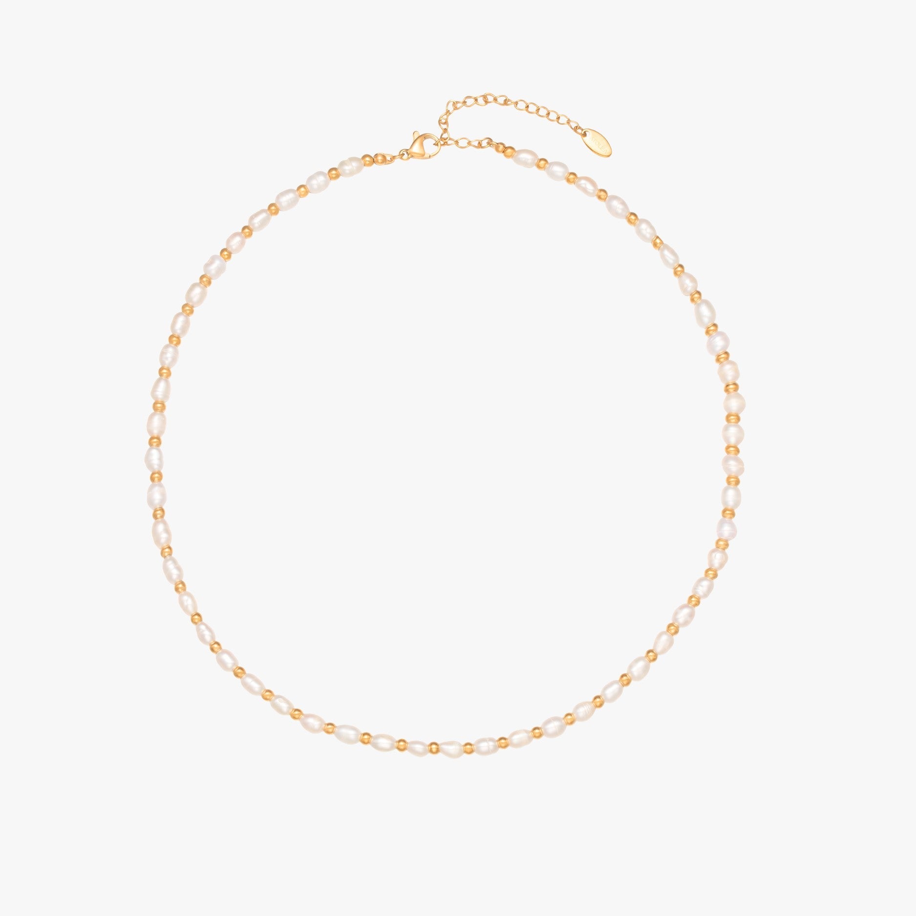 Gold Freshwater Pearl Choker