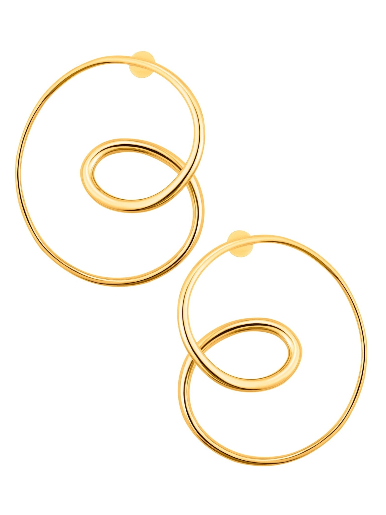 Swirly Classic Mismatched Hoops