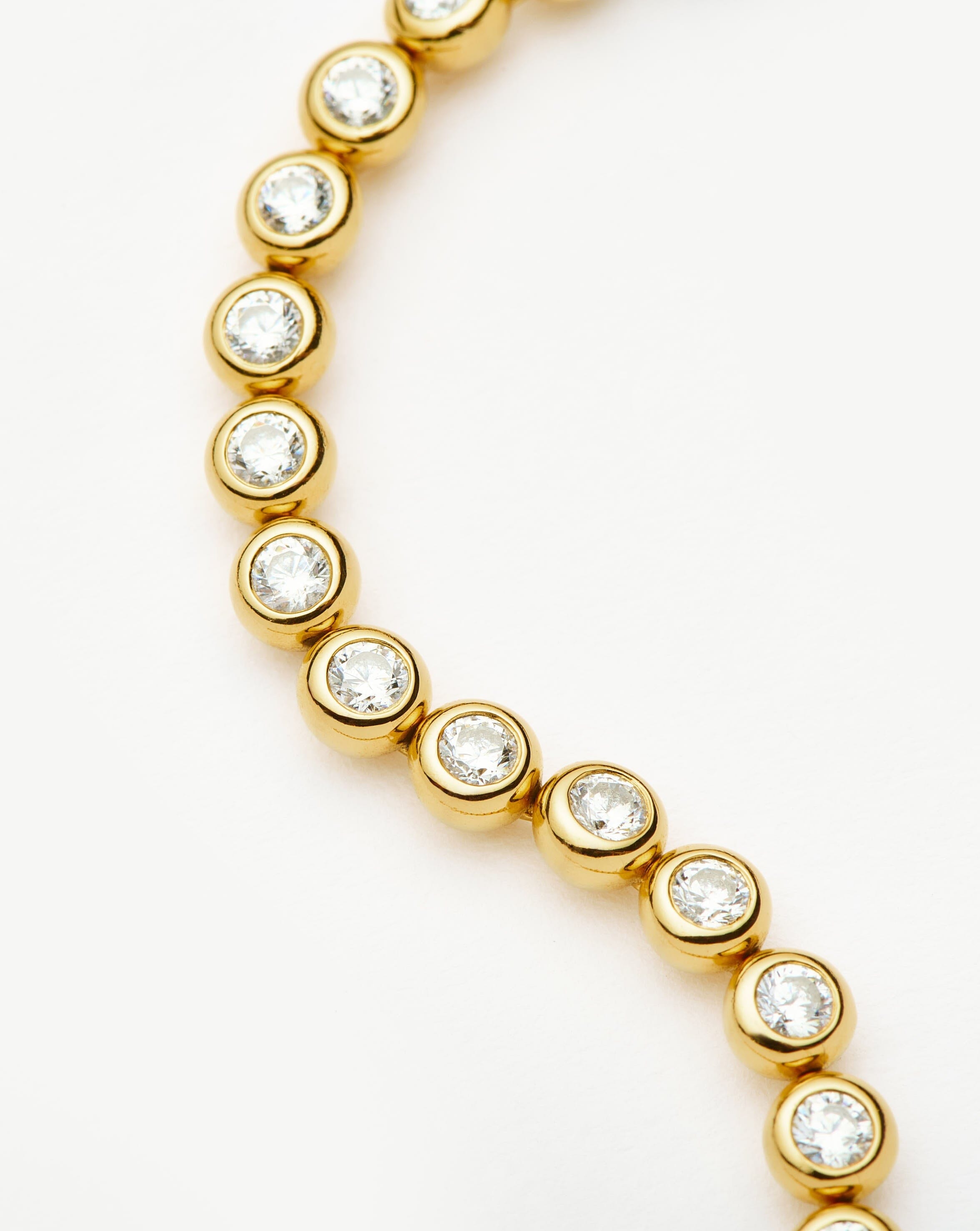 Tennis Round Bracelet | 18k Gold Vermeil Cubic Zirconia