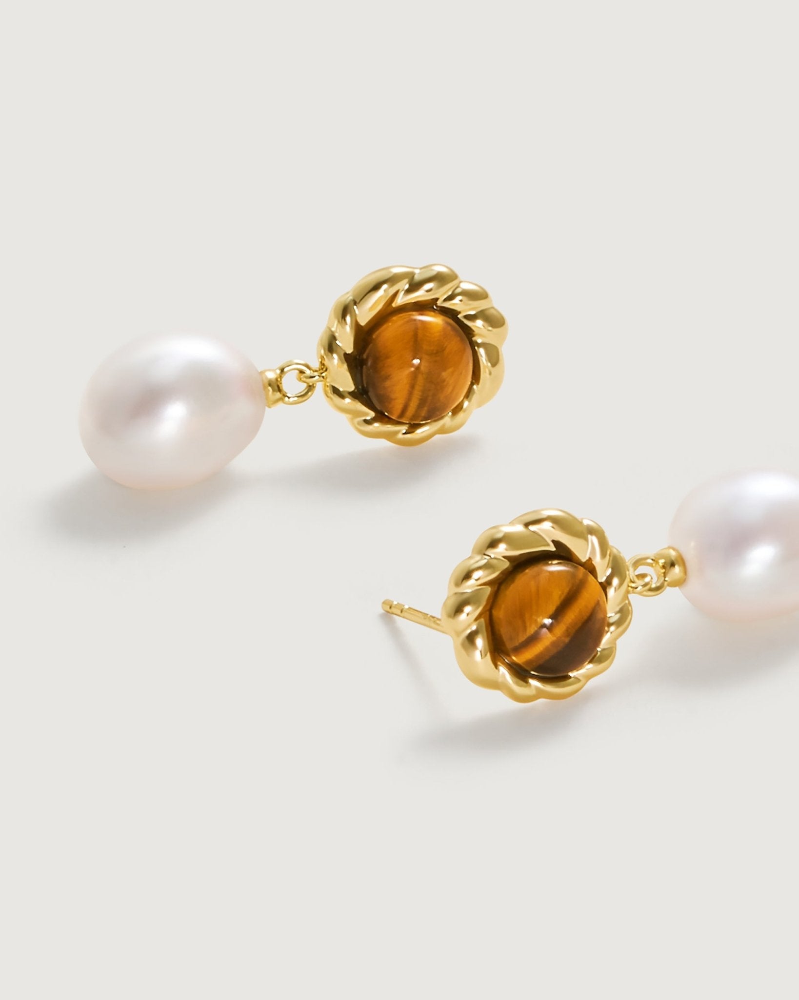 Tigerite Drop Earring